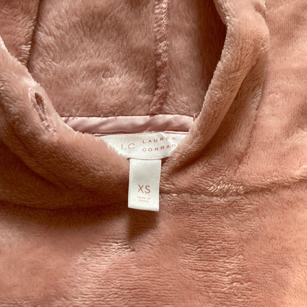 Lauren Conrad Plush Pink Hoodie
